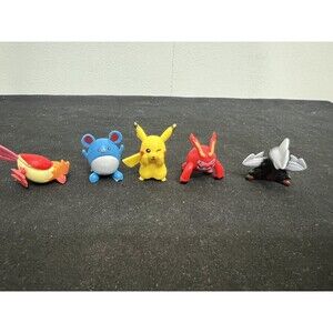 Lot of 5 Unbranded Pokémon Figures – Mini PVC Toys – Good Condition